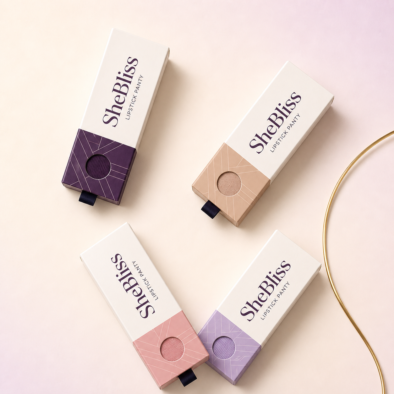 SheBliss Invisible Lipstick Panties — Pack of 4 — product view 2