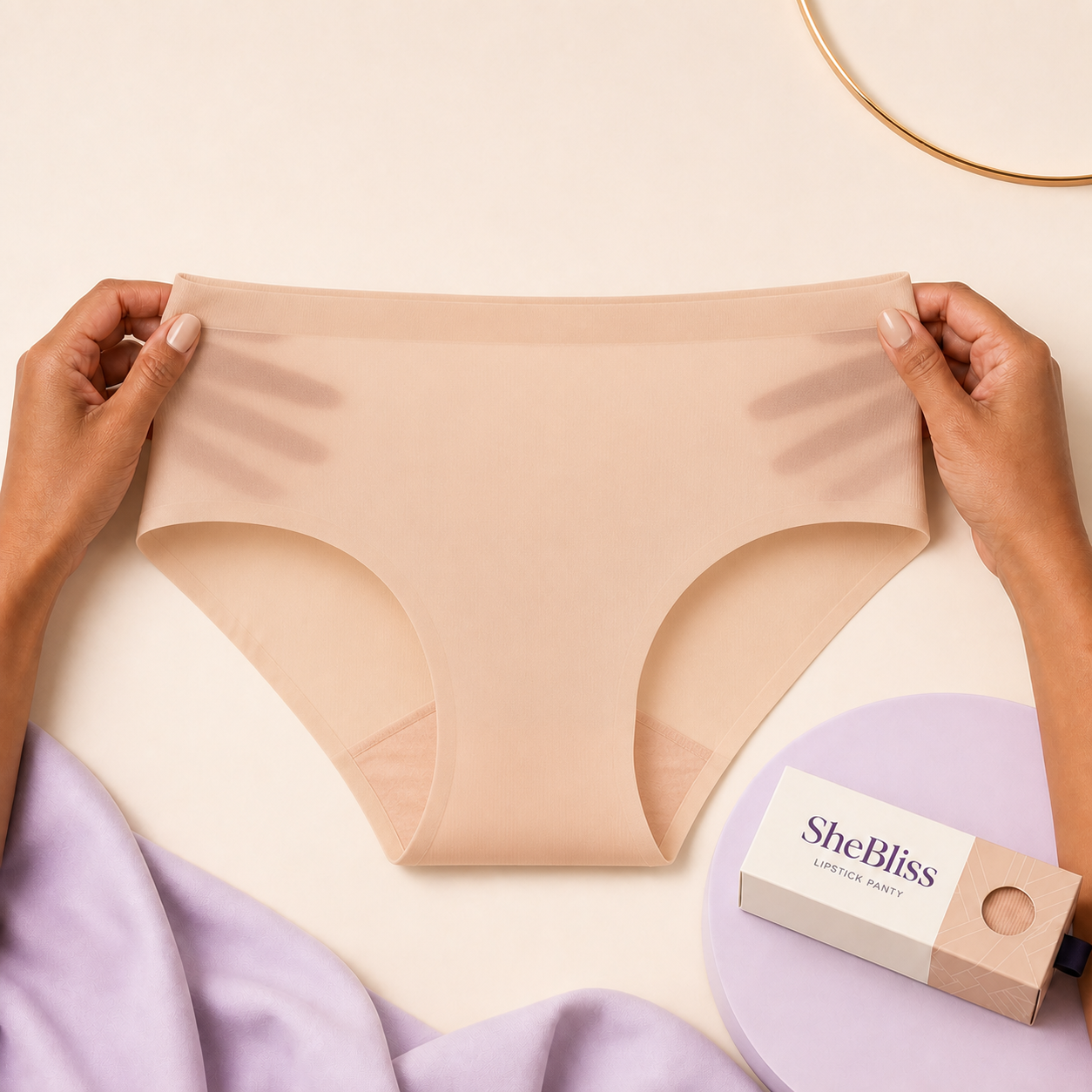 SheBliss Invisible Lipstick Panties — Pack of 4 — product view 10