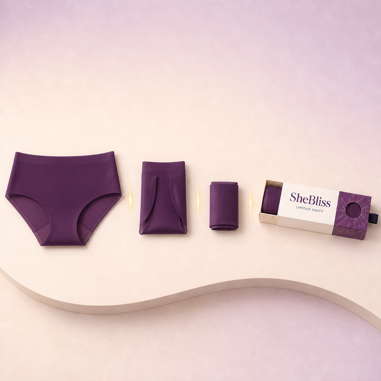 SheBliss Invisible Lipstick Panties — Pack of 4 — product view 12